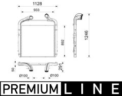 MAHLE CI741000P — Интеркулер