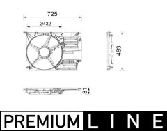 MAHLE CFS30000P — Диффузор вентилятора