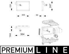 MAHLE AE271000P — Evaporator aer condiționat