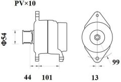 MAHLE MG1207 — Alternator