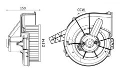 MAHLE AB440000S — Ventilator habitaclu