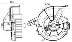 MAHLE AB20000S — Ventilator habitaclu