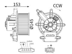 MAHLE AB137000S — Моторчик печки