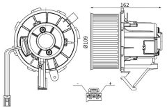MAHLE AB444000S — Моторчик печки