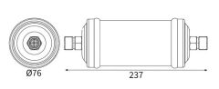 MAHLE AD 350 000S — Filtru deshidrator aer condiționat