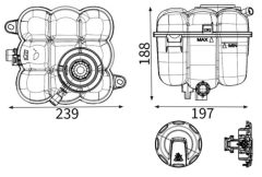 MAHLE CRT309000S — Vas de expansiune