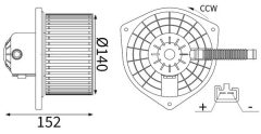MAHLE AB448000S — Моторчик печки