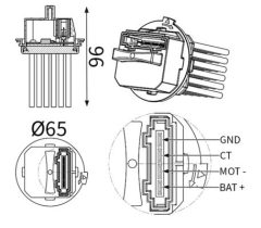 MAHLE ABR 207 000S — Regulator ventilator habitaclu