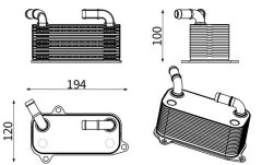 MAHLE CLC239000S — Радиатор масла АКПП