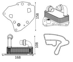 MAHLE CLC419000S — Radiator ulei motor