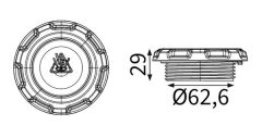 MAHLE CRB146000S — Крышка радиатора