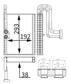 MAHLE AE 169 000S — Evaporator aer condiționat