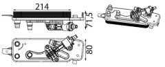 MAHLE CLC300000S — Radiator ulei motor