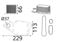 MAHLE CLC255000S — Radiator ulei motor