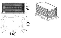 MAHLE CLC431000S — Масляный радиатор
