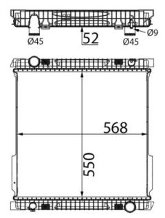 MAHLE CR2810000S — Радиатор охлаждения