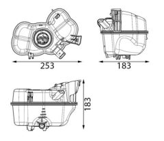 MAHLE CRT349000S — Расширительный бачок