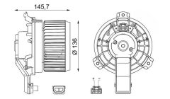 MAHLE AB 486 000S — Моторчик печки