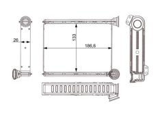 MAHLE AH370000S — Радиатор печки