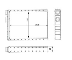 MAHLE AH 371 000S — Радиатор печки