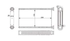 MAHLE AH 377 000S — Radiator încălzire habitaclu