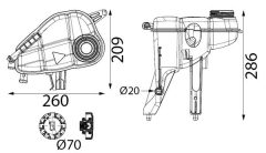 MAHLE CRT362000S — Расширительный бачок