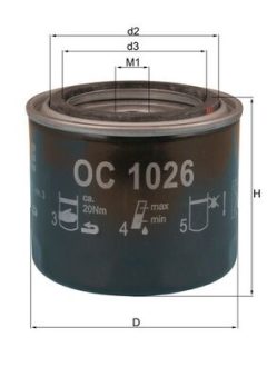 MAHLE OC1026 — Filtru de ulei