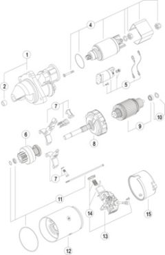 MAHLE 11131780 — Стартер