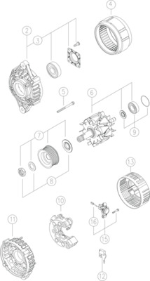 MAHLE MG534 — Alternator