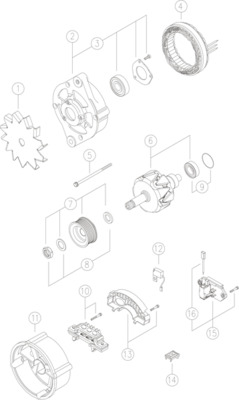 MAHLE MG319 — Генератор