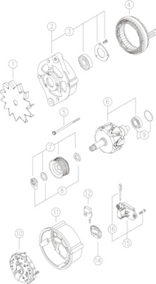 MAHLE MG165 — Alternator