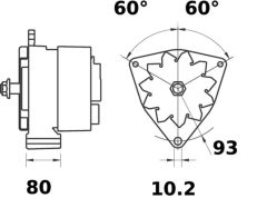 MAHLE MG1205 — Alternator