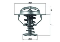 MAHLE TX11482D — Termostat lichid răcire