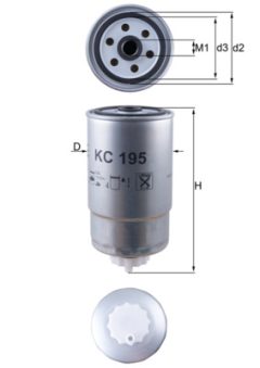 MAHLE KC195 — Filtru combustibil