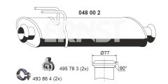 ERNST 048002 — Средний глушитель