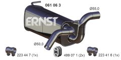 ERNST 061063 — Tobă de eșapament finală