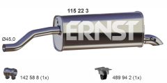 ERNST 115223 — Задний глушитель