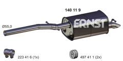 ERNST 140119 — Задний глушитель