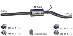 ERNST 157063 — Tobă de eșapament intermediară