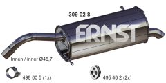 ERNST 309028 — Задний глушитель