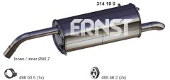 ERNST 314190 — Задний глушитель