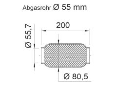 ERNST 460057 — Гофра глушителя