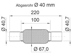ERNST 460149 — Гофра глушителя