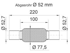 ERNST 460200 — Гофра глушителя