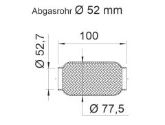 ERNST 460231 — Гофра глушителя