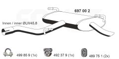 ERNST 697002 — Задний глушитель