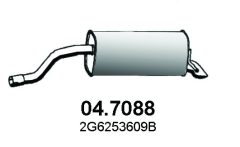 ASSO 04.7088 — Задний глушитель