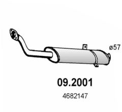 ASSO 09.2001 — Передний глушитель