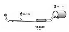 ASSO 11.8003 — Глушитель средний и задний