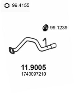 ASSO 11.9005 — Țeavă de eșapament